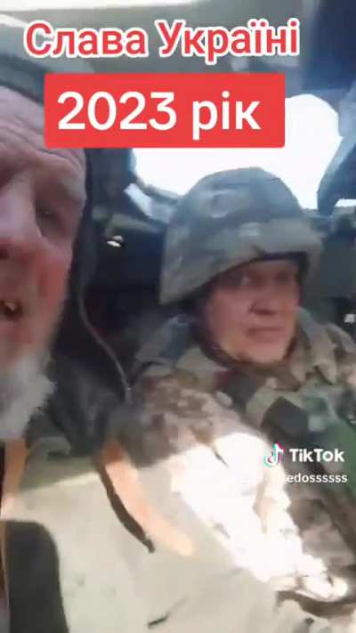 Ukrainian veteran from the Soviet Afghanistan war fighting on the front