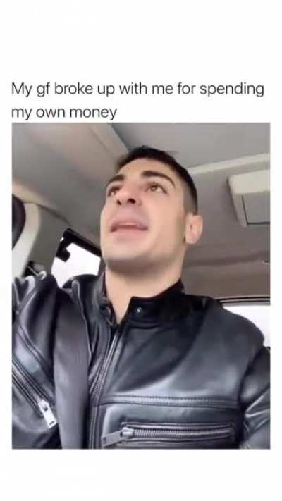 what did he spent 100$ dollars for?