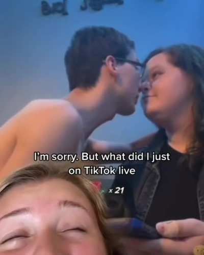 ON LIVE, letting people watch them act stupid, just accept the fucking compliment ffs