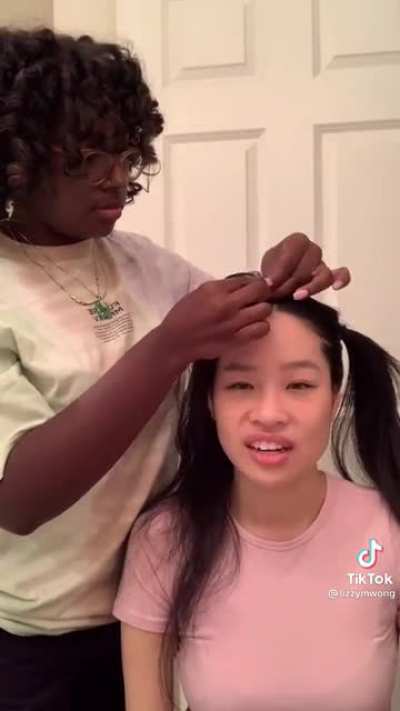 Getting your hair braided for the first time
