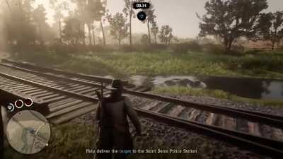 Was playing red dead 2 the other day and this happened