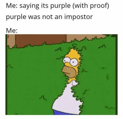 what the hell purple was doing..