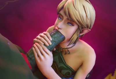 Link sucking Ganondorf's Cock
