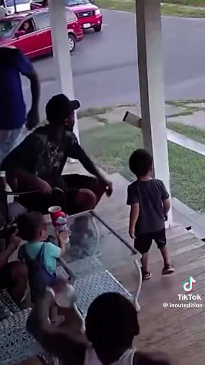 Barely escaping danger
