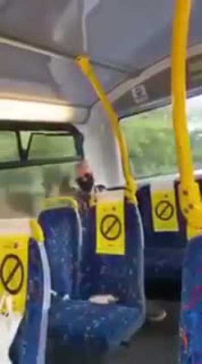 Day drinking Karen, being racist to a black bus driver