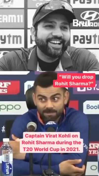 Two cricket greats on each other. PS: The video is made before the last Ind vs Pak WCT20