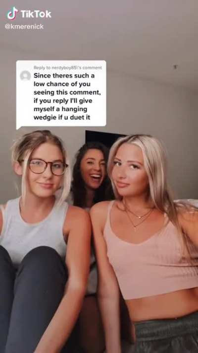 A bet's a bet!