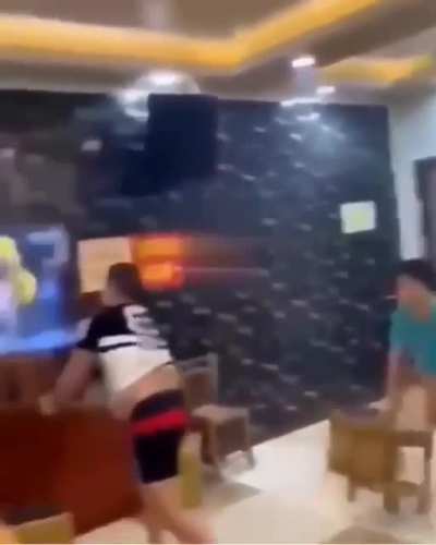 French fans smashing their tv after their loss to Switzerland