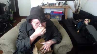 Why does he eat like a bridge troll?