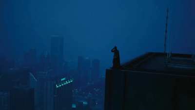 Batman listening to The Pod