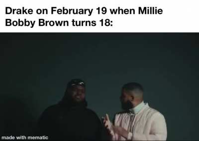 “Step to my girl, hands getting thrown up, February 19 is the day of the glow up”