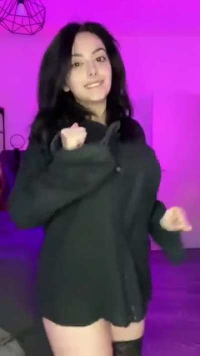 Anime girl dances
