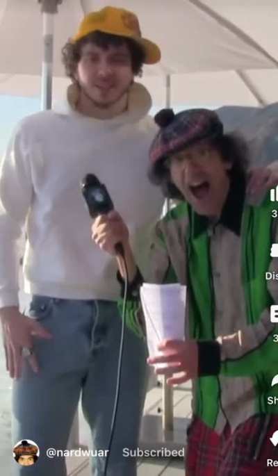When the interviewer might be more famous than the interviewee (Jack Harlow/Nardwuar)