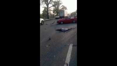Woman killed after boyfriend loses control, crashing into truck