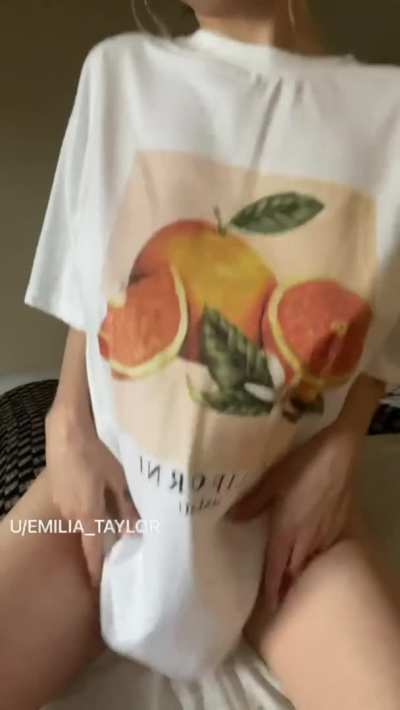 Wanna give my juicy grapefruits a taste? 🥰