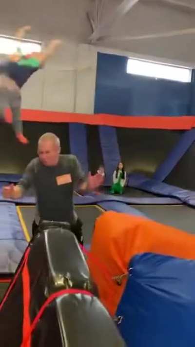 I will use my body weight to catapult my son