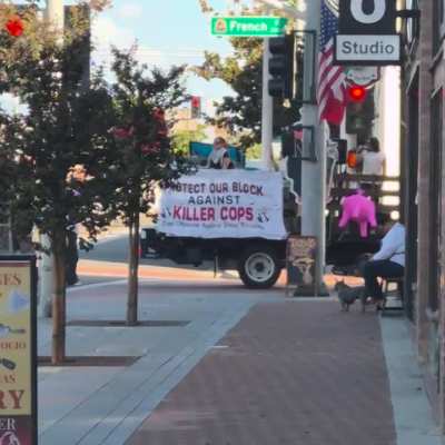 Stop Police Brutality Protest Downtown Santa Ana