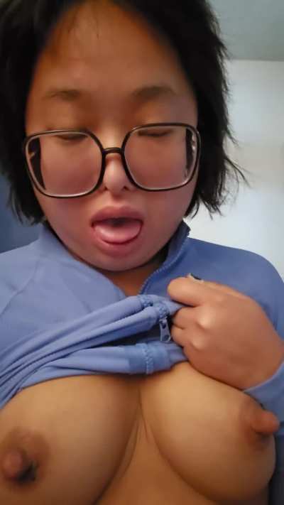 THICK Nipple Asian Love to Ahegao while Making Crazy Sound