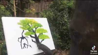 Galing ng Elepante wow pintor