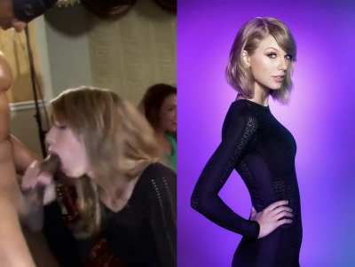 Taylor Swift and a Look-a-like 🤤