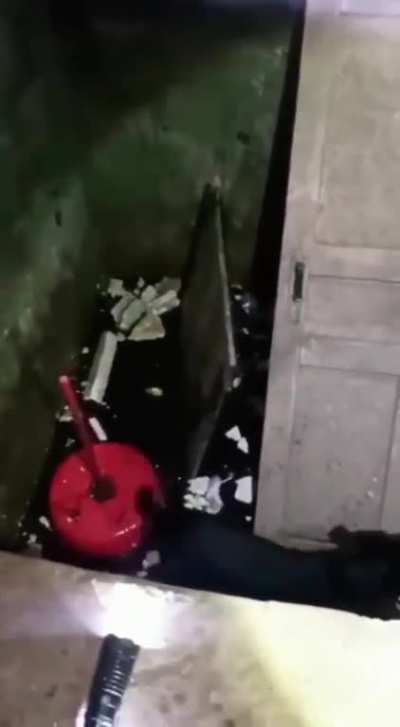 Ukrainian Policemen rescue dog who fell into deep, cold pit during Russian Airstrikes 2 days ago