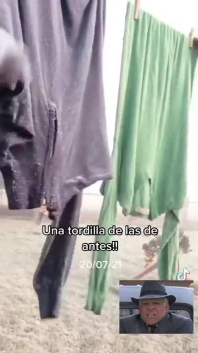 Esta ropa no está húmeda, está fría nomá...(según el post, en Rivera)