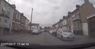Trying to pull an insurance scam. An accomplice is filming the 