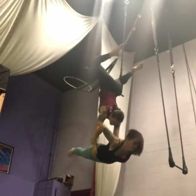 Pantsing fellow gymnast