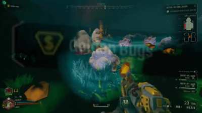 I got a mission where every horizontal surface was covered in glyphid eggs... and Golden Bugs was active.