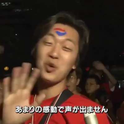 This korean is oddly happy
