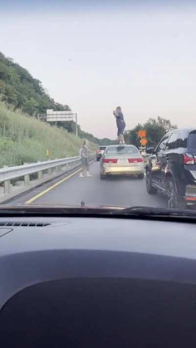 Traffic jam in Pittsburgh, PA.