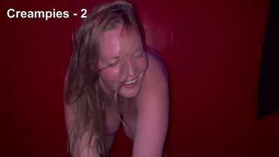 Personal record 6 creampies at the gloryhole!