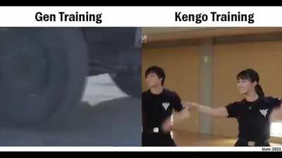 Ultra Disciple training with their Master