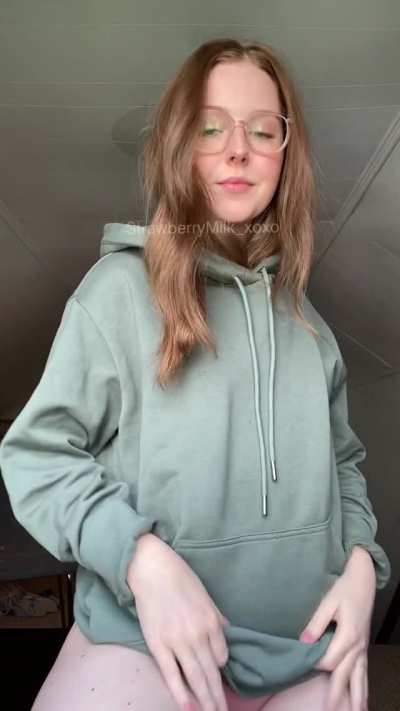 Here’s a quick peek under my hoodie