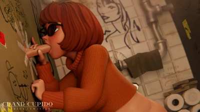 Velma found a gloryhole (GrandCupido) [Scooby-Doo]
