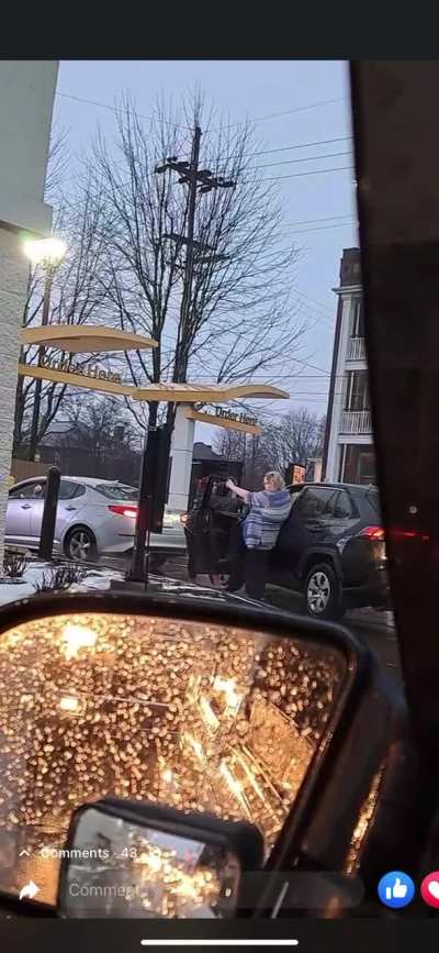 “Fight” at my local McDonald’s this morning. 