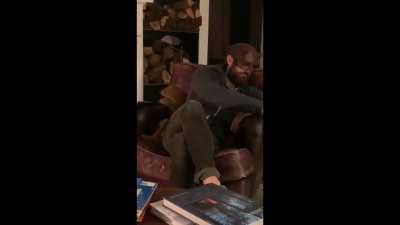 Charlie Cox watching Kevin Feige announcing his return