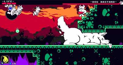A dog boss fight in my game Gun Devil, thoughts?