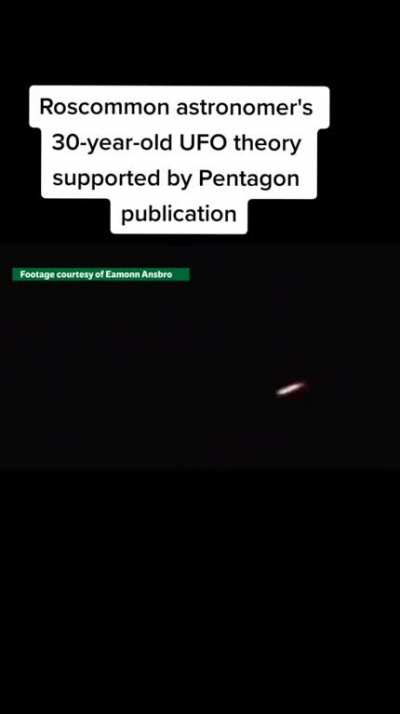 Astronomer from Roscommon, Ireland talks briefly of his experiences with objects in the sky