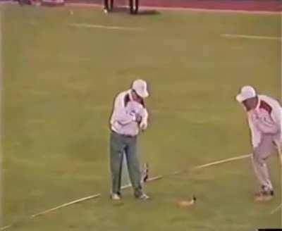 Javelin throw like never seen before