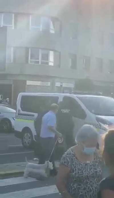Woman gets out of crashed car and tries to continue the party