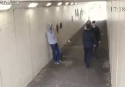 Messing with a girl and her boyfriend