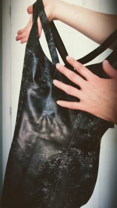 Look what just arrived...my first latex 🖤