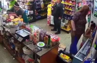 Man uses a girl as a human shield before being killed
