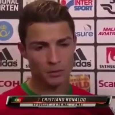 Can’t believe ronaldo said this live