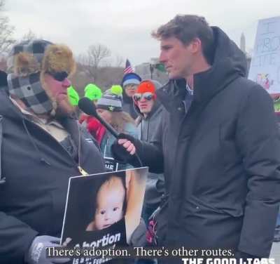 “My body my choice” but only for his body…
