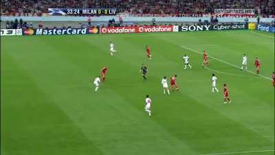 Gerrard-Alonso-Mascherano midfield performance vs AC Milan in Athens.