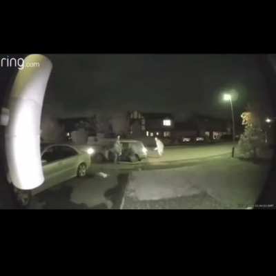 A group of men Chucked a bunch of dead rabbits at this guys house