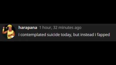 i contemplated suicide today