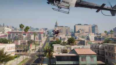 Having fun tormenting cops with this Homelander mod!
